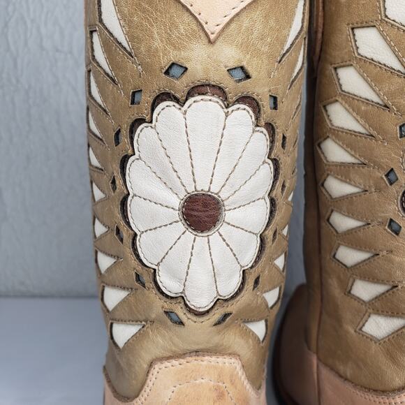 Tecovas By Kristopher Brock The Sadie Leather Boots Womens 9.5 Western SAMPLE - Picture 9 of 16